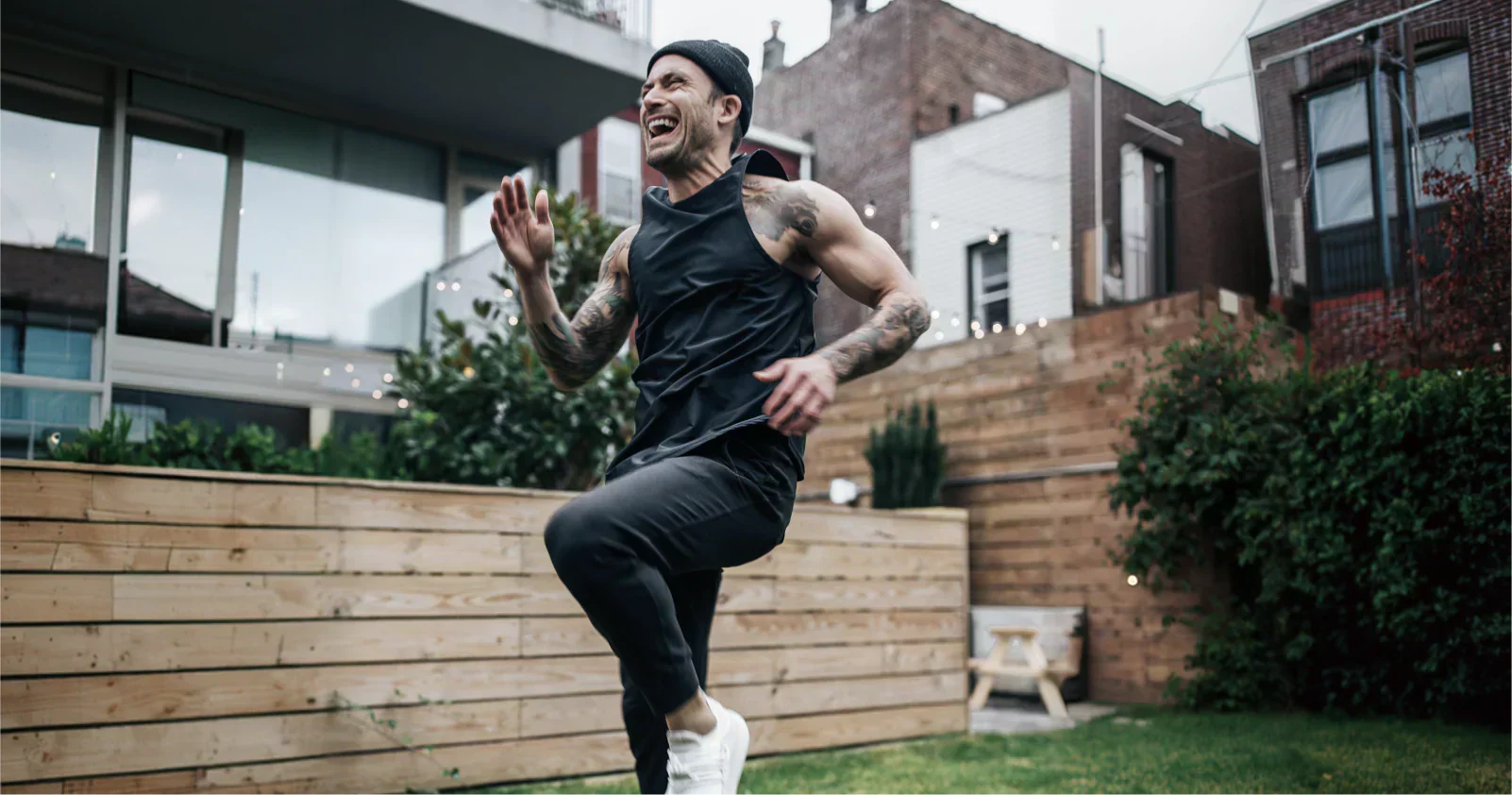 Michael chernow excercising